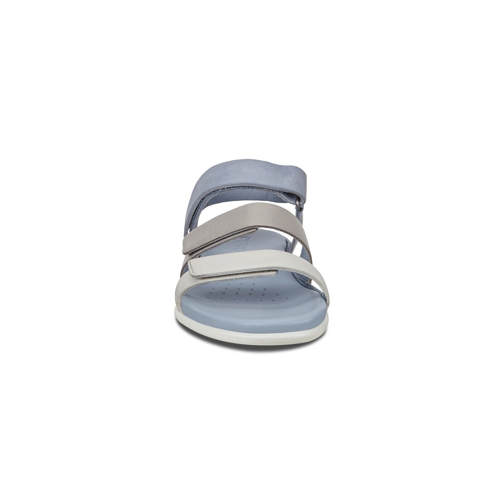 ECCO Womens Sandals Blue - Flash Flat - UJP-094615